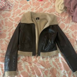 UO brown Moto jacket